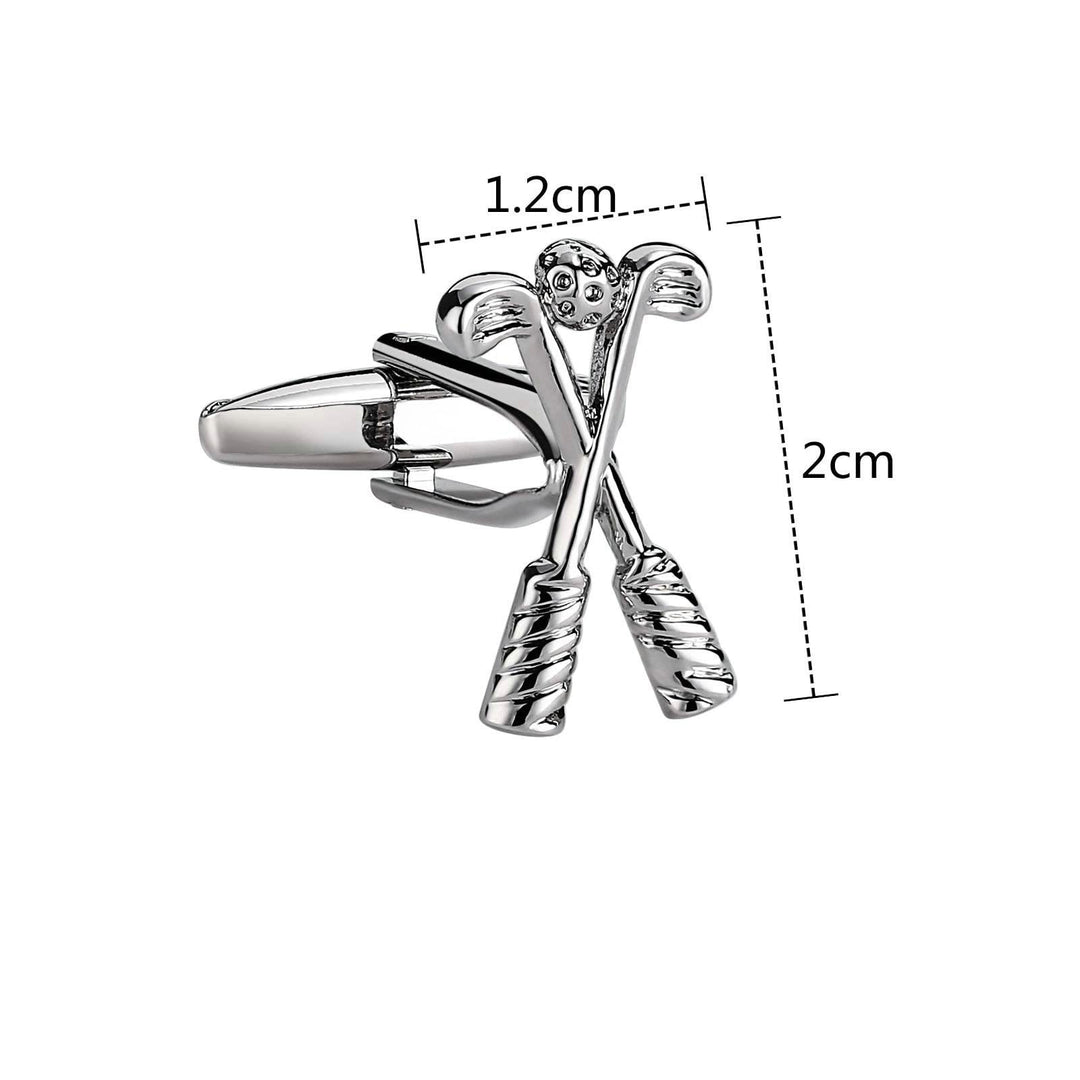 Ensemble de boutons de manchette pour hommes, 1 paire, couvre-boutons Golf Time