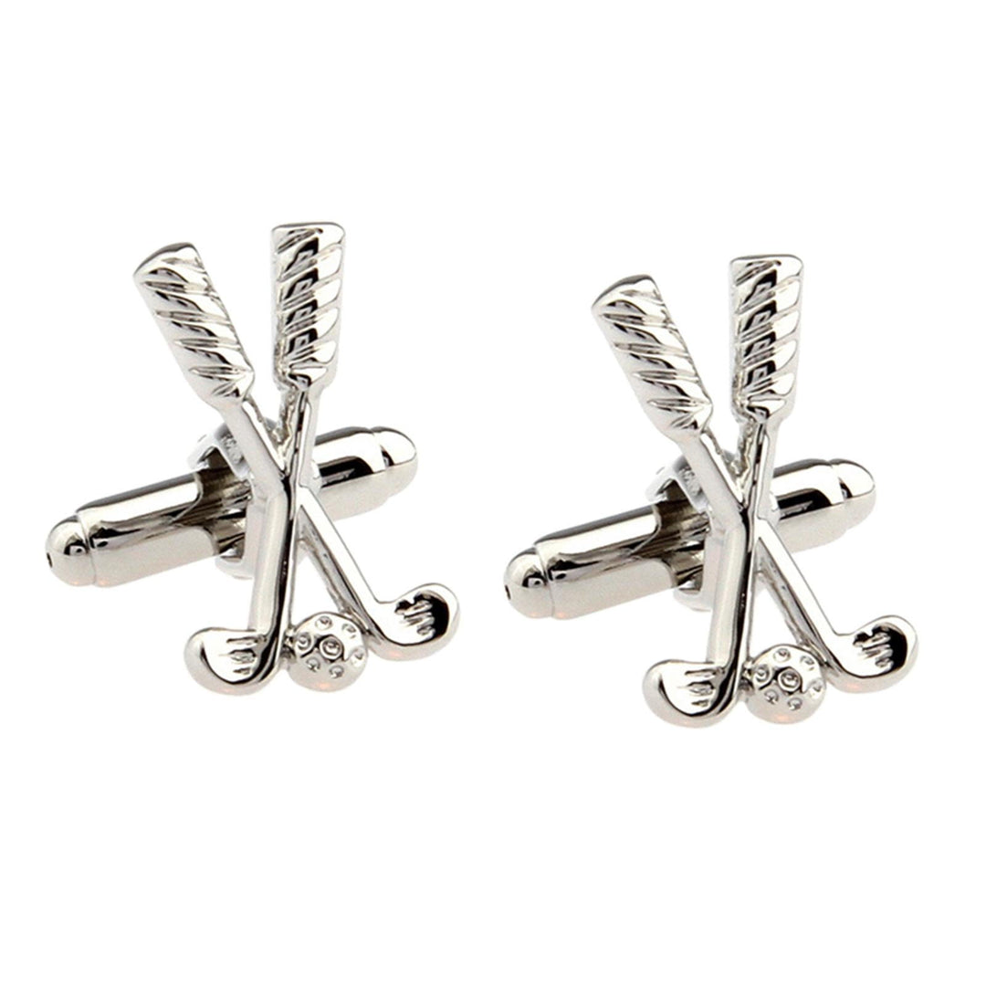 Ensemble de boutons de manchette pour hommes, 1 paire, couvre-boutons Golf Time
