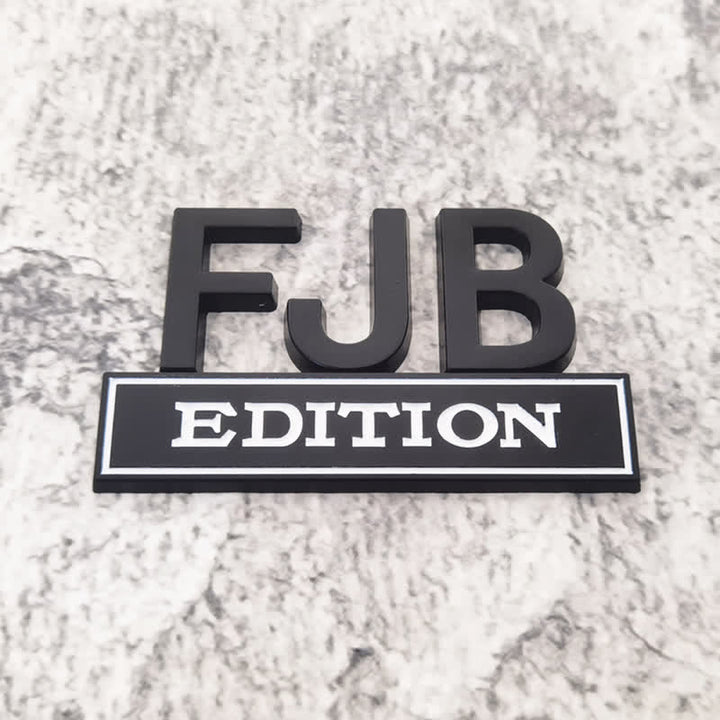 Badge autocollant en métal pour voiture FJB EDITION