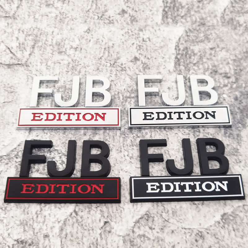 Badge autocollant en métal pour voiture FJB EDITION