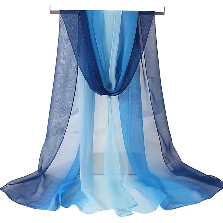 Écharpe fine d'été douce et unie pour femme avec protection solaire
