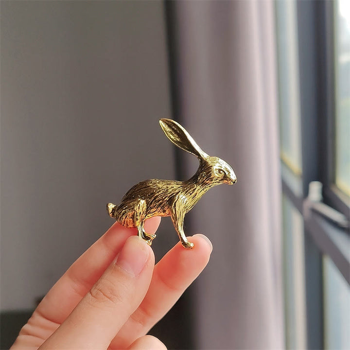 Broche baroque en forme d'ange et de lapin doré Accessoires pour chemises