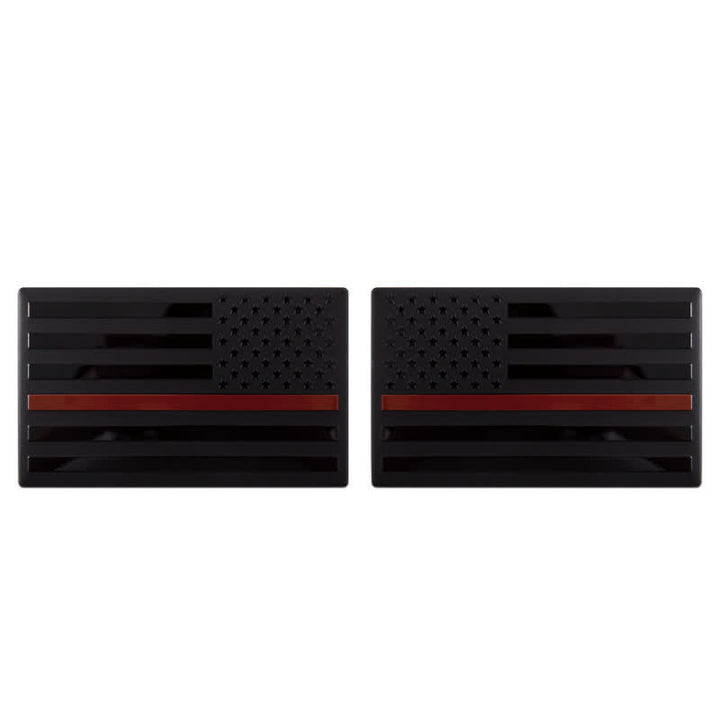 Lot de 2 autocollants en métal avec drapeau américain pour voiture
