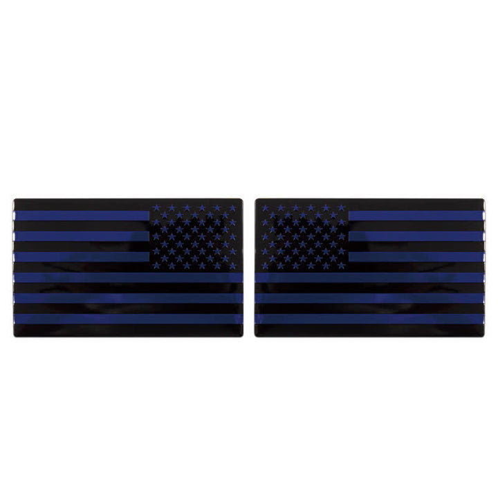 Lot de 2 autocollants en métal avec drapeau américain pour voiture