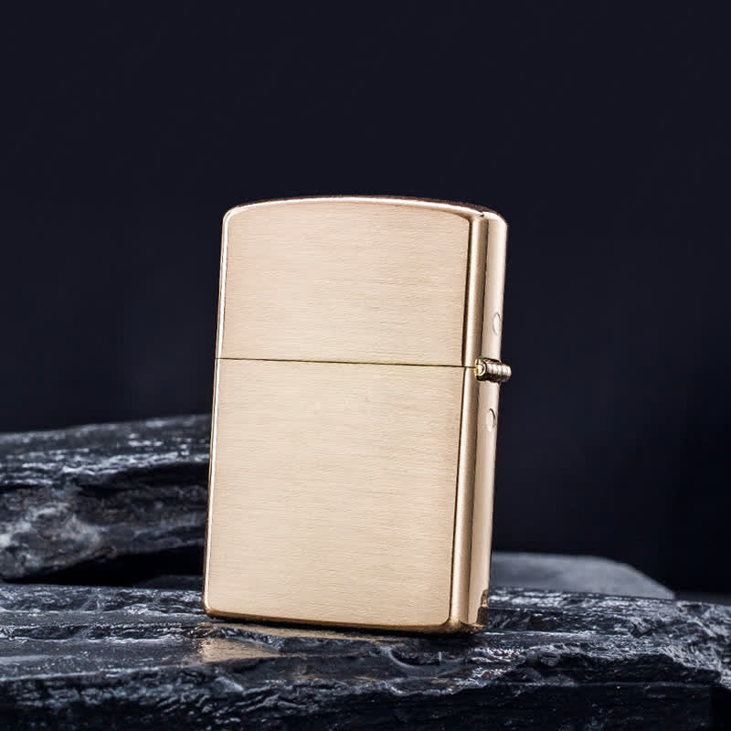 Briquet à pétrole rechargeable en relief Dragon Phoenix