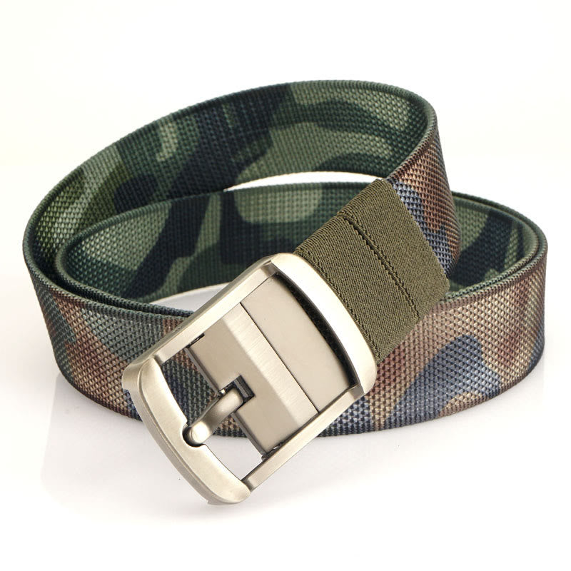 Ceinture à boucle rotative pour homme Ceinture réversible en nylon