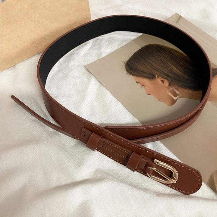 Ceinture corset en cuir à large ceinture pour femme