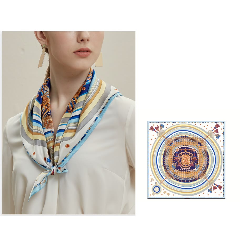 La voix des femmes cache le cœur Foulard fin en soie printanière