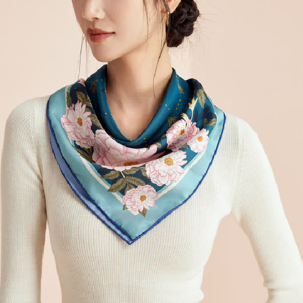 Foulard fin en soie pour femme Sweet Memories Spring