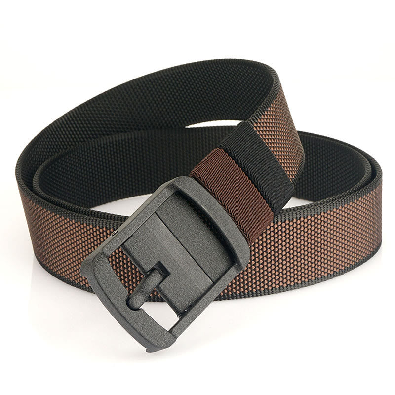 Ceinture à boucle rotative en alliage pour homme Ceinture militaire réversible