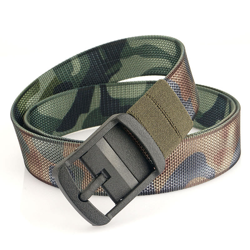 Ceinture à boucle rotative en alliage pour homme Ceinture militaire réversible