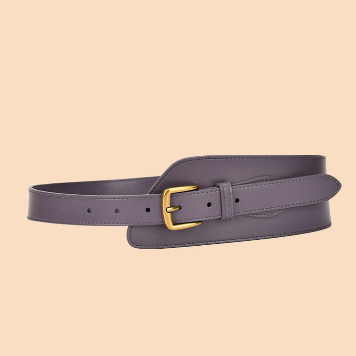 Ceinture corset en cuir véritable pour femme