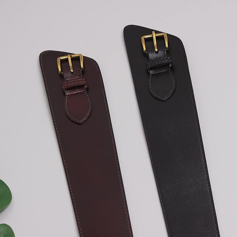 Ceinture corset en cuir véritable pour femme