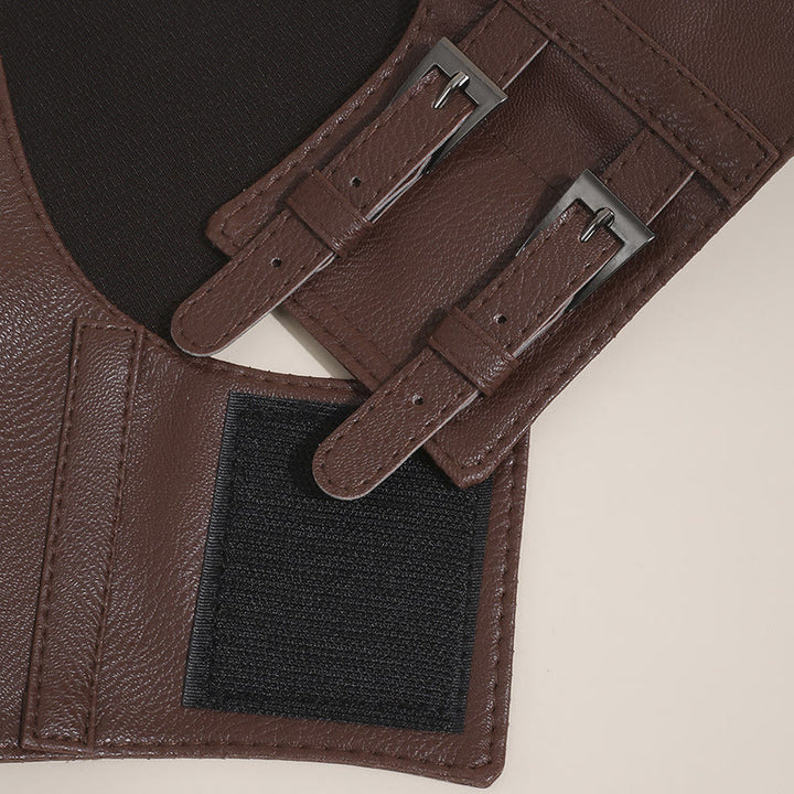 Ceinture corset à bretelles punk pour femmes