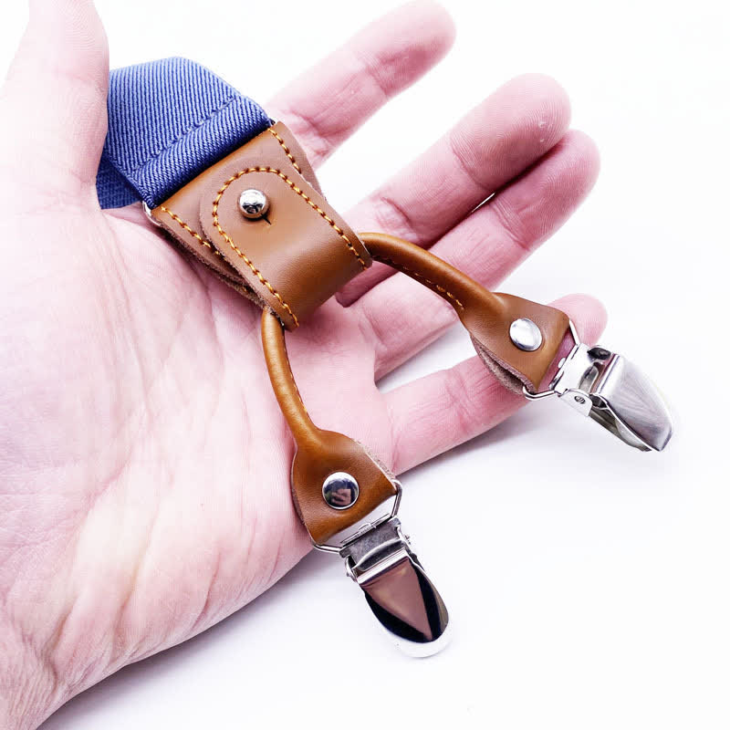 Ensemble de 8 bretelles réglables à boucle combinable de couleur unie