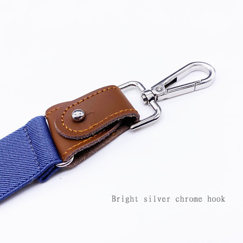 Ensemble de 8 bretelles réglables à boucle combinable de couleur unie