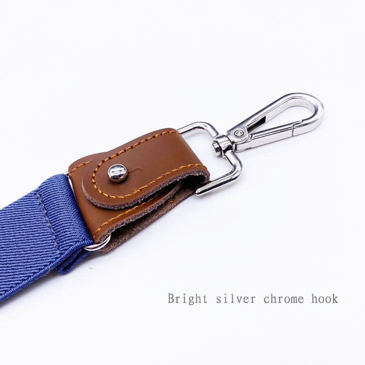 Ensemble de 8 bretelles réglables à boucle combinable de couleur unie