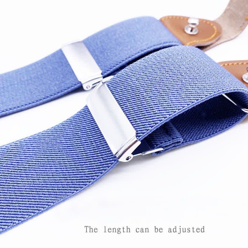 Ensemble de 8 bretelles réglables à boucle combinable de couleur unie