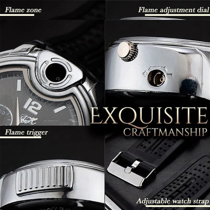 Montre-bracelet de luxe Briquet au butane rechargeable