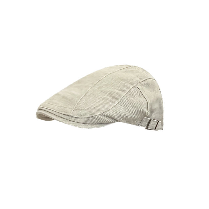 Casquette béret en coton délavé style gavroche rétro américain