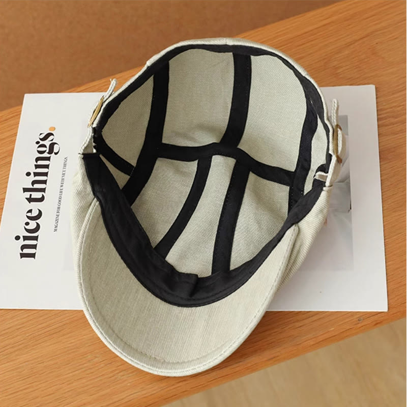 Casquette plate en denim tendance pour gavroche
