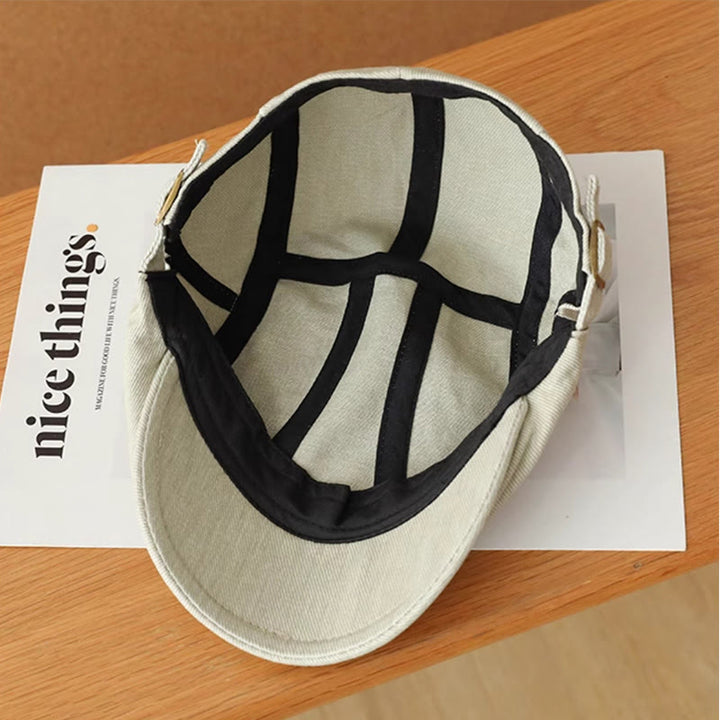 Casquette plate en denim tendance pour gavroche