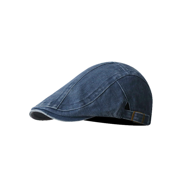 Casquette plate en denim tendance pour gavroche