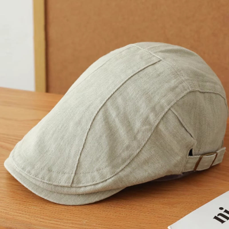 Casquette plate en denim tendance pour gavroche
