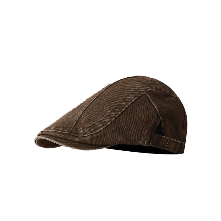 Casquette plate en denim tendance pour gavroche