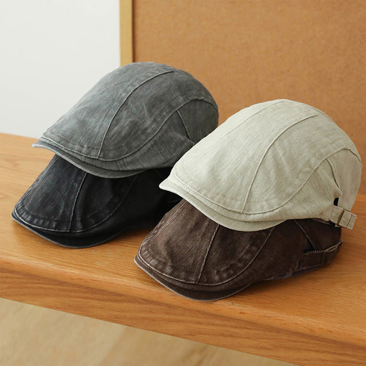Casquette plate en denim tendance pour gavroche