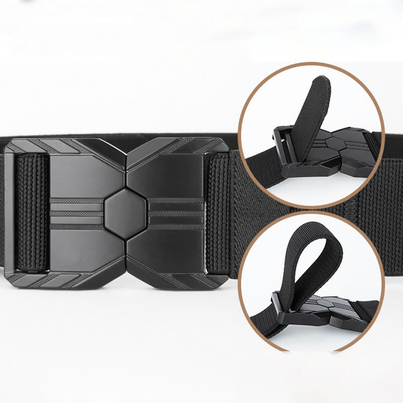 Ceinture tactique élastique à dégagement rapide pour hommes