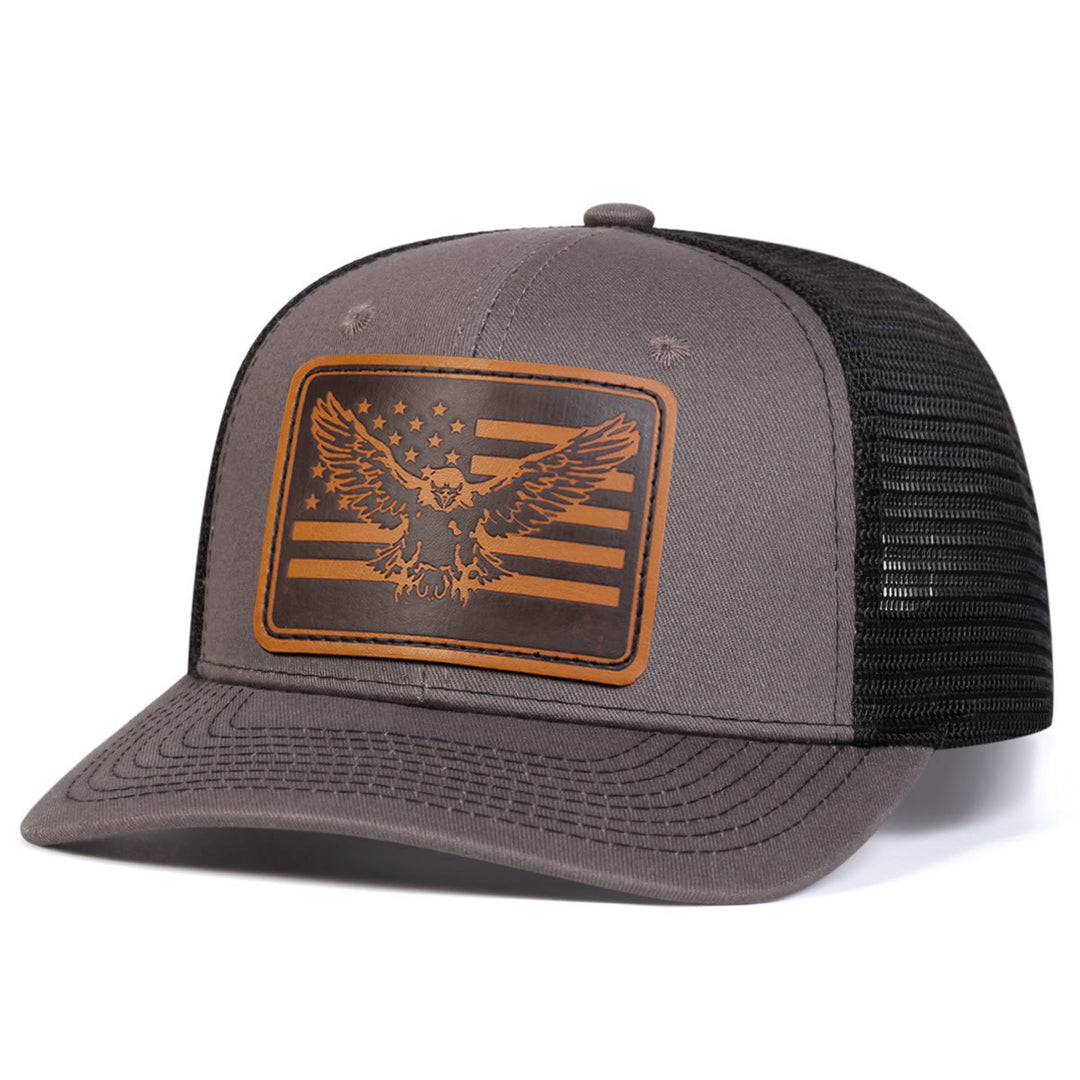 Casquette de camionneur ajustable avec drapeau Flying Eagle