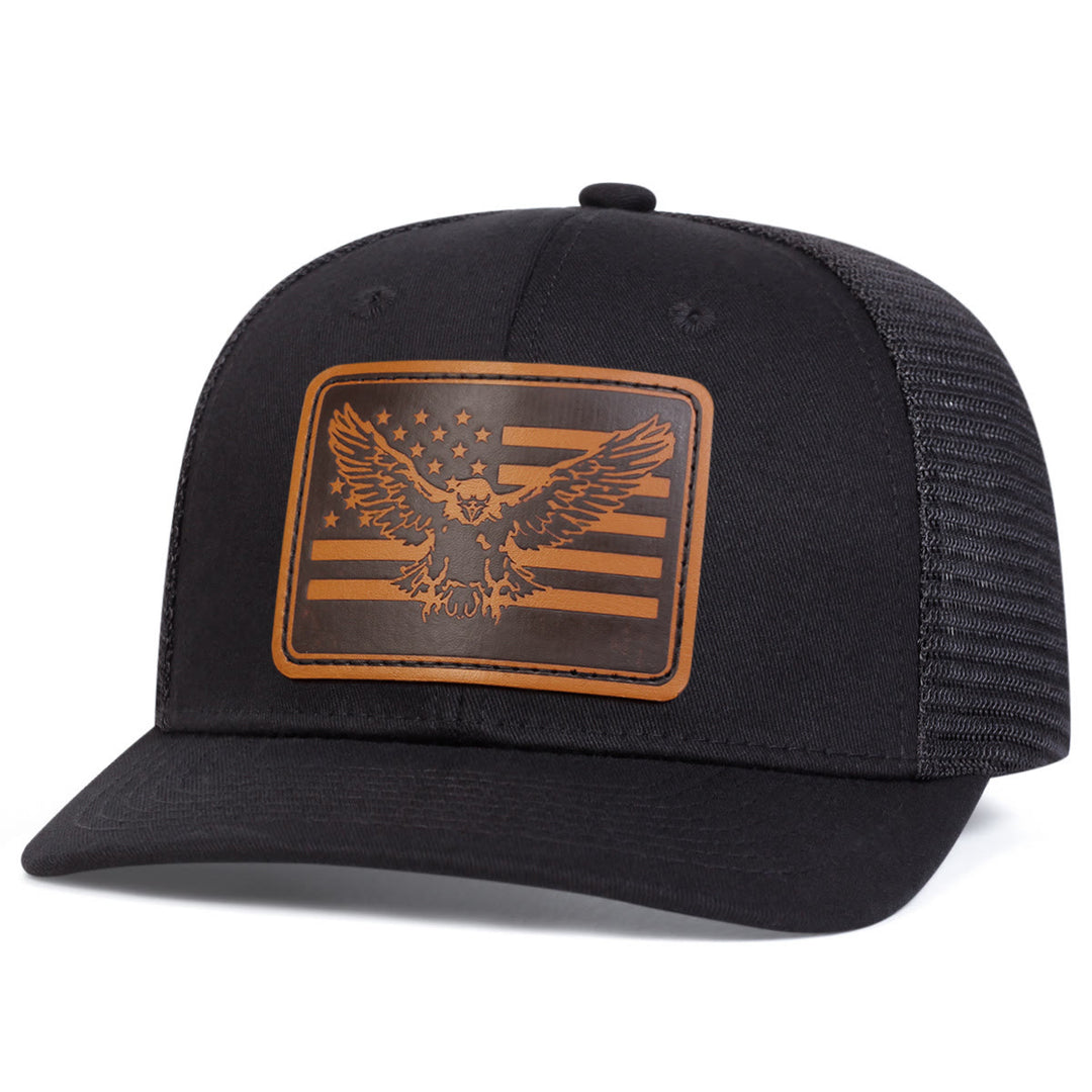 Casquette de camionneur ajustable avec drapeau Flying Eagle