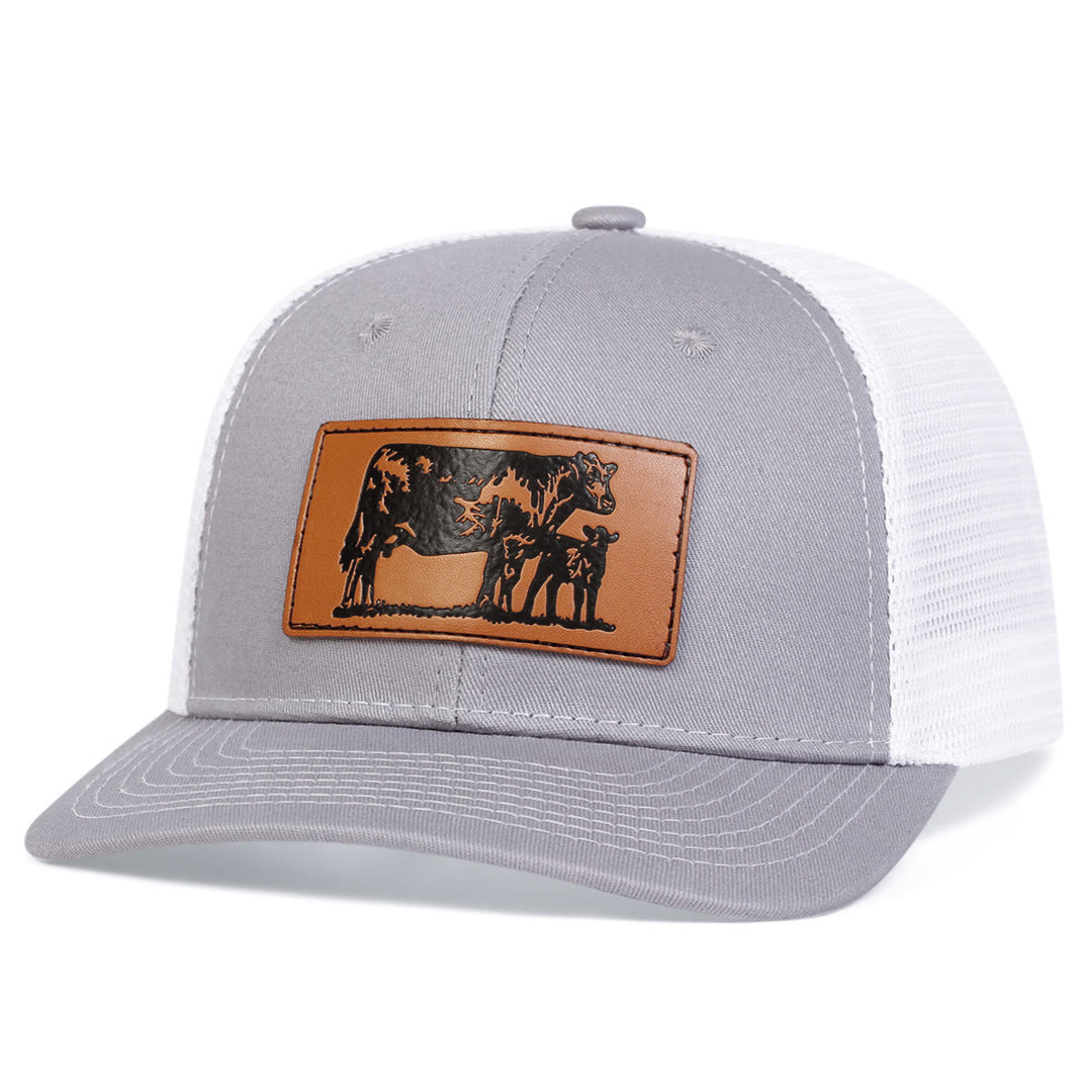 Casquette de camionneur ajustable « Taureau mène le veau »