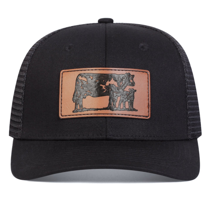 Casquette de camionneur ajustable « Taureau mène le veau »