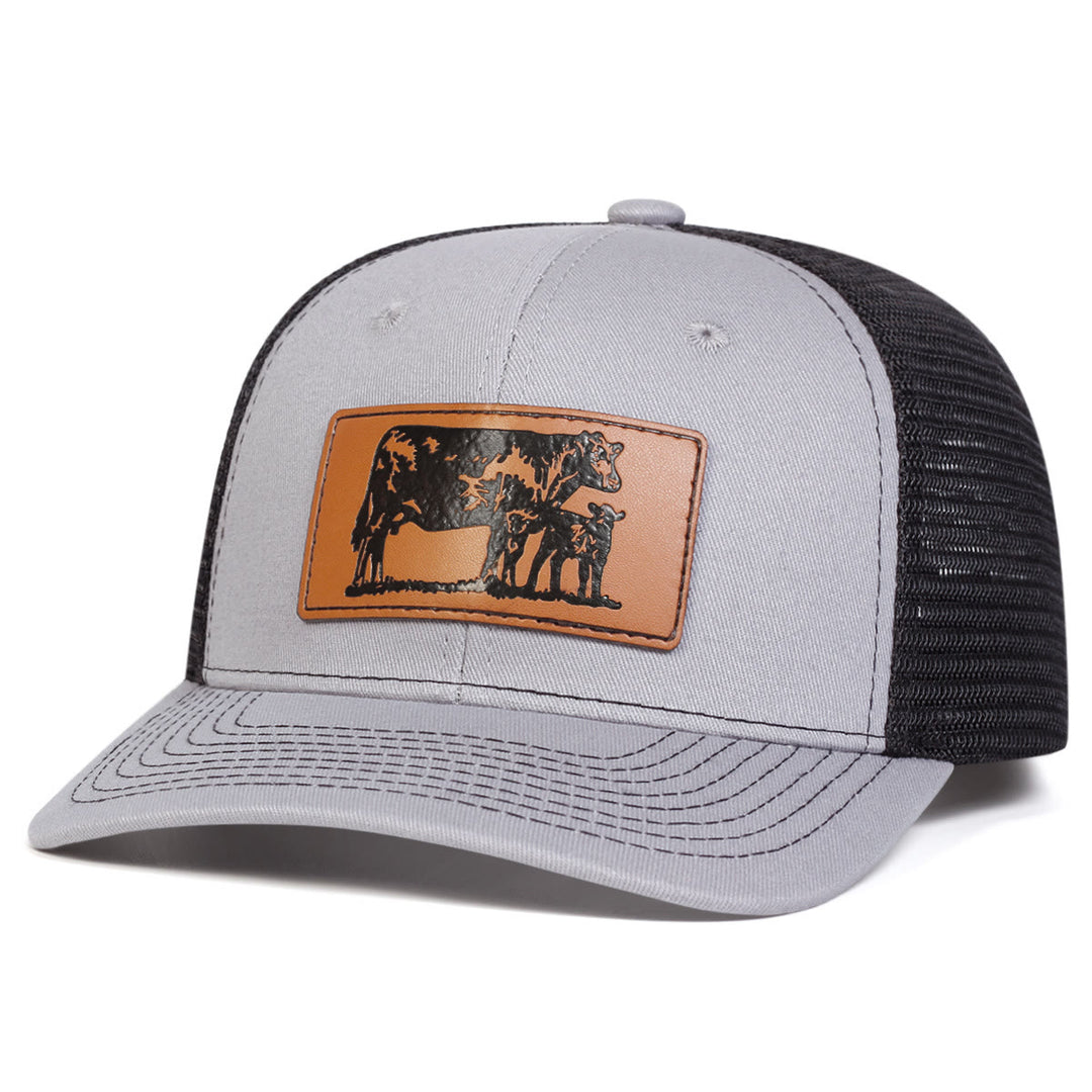 Casquette de camionneur ajustable « Taureau mène le veau »