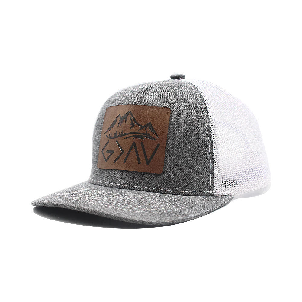 Dieu est plus grand que les hauts et les bas - Casquette de camionneur ajustable