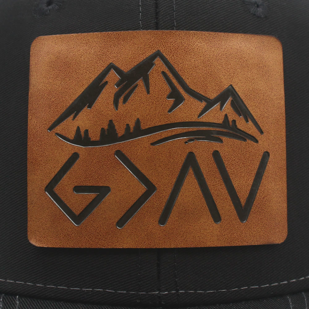 Dieu est plus grand que les hauts et les bas - Casquette de camionneur ajustable