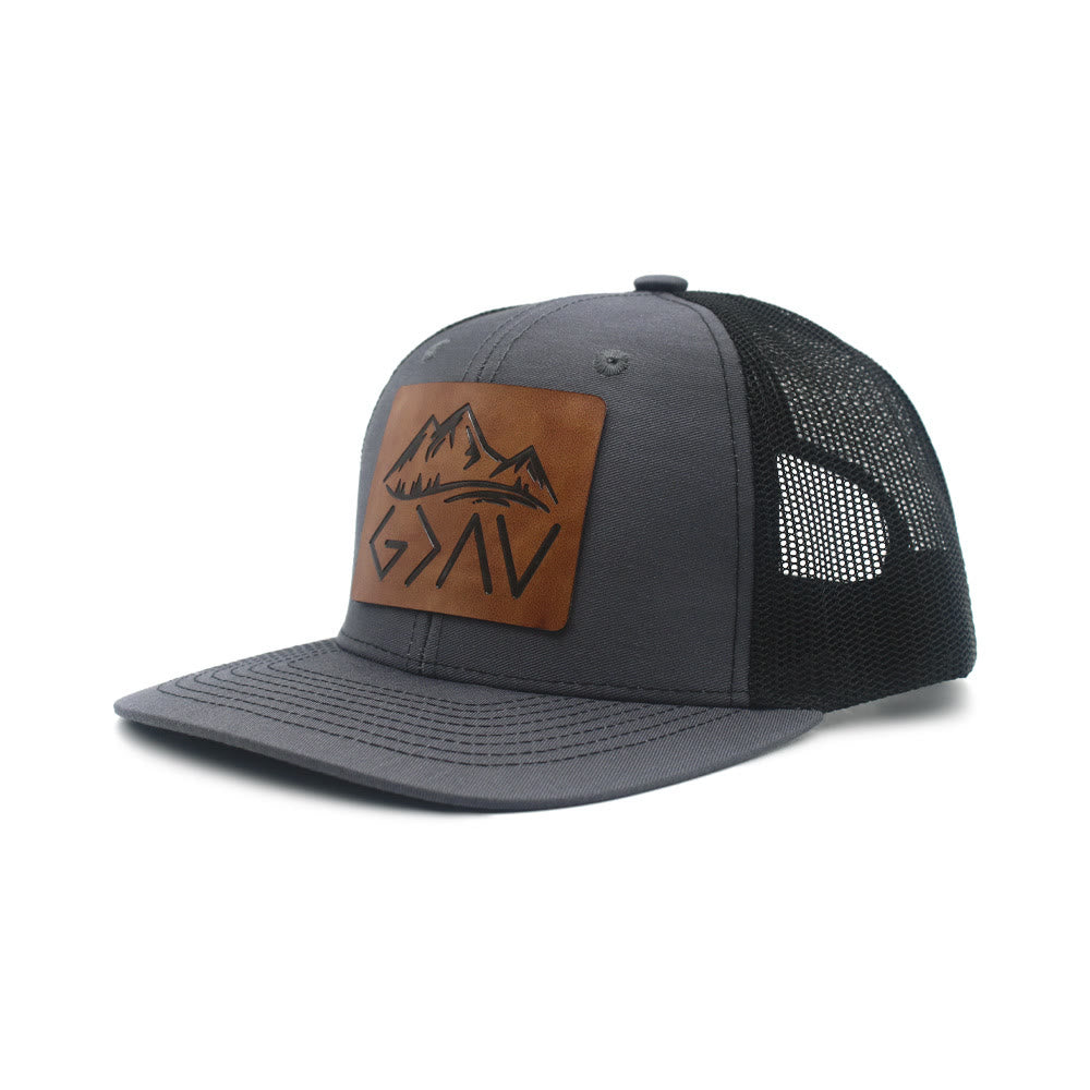 Dieu est plus grand que les hauts et les bas - Casquette de camionneur ajustable