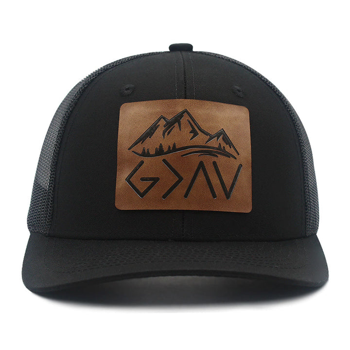 Dieu est plus grand que les hauts et les bas - Casquette de camionneur ajustable