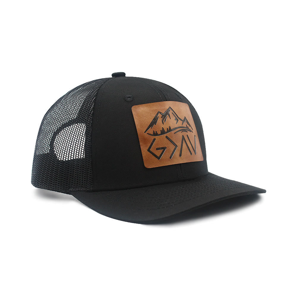 Dieu est plus grand que les hauts et les bas - Casquette de camionneur ajustable
