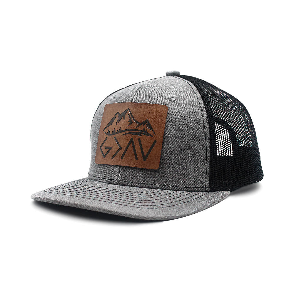 Dieu est plus grand que les hauts et les bas - Casquette de camionneur ajustable