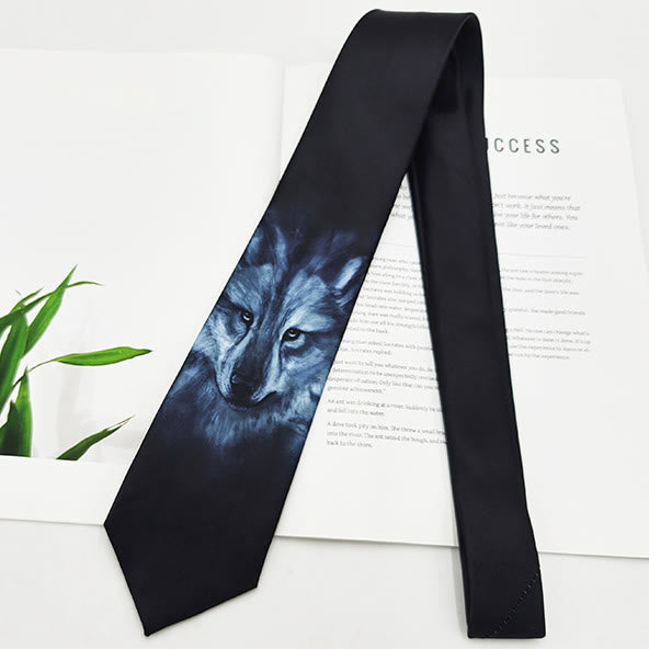 Cravate pour homme avec impression numérique d'animaux amusants