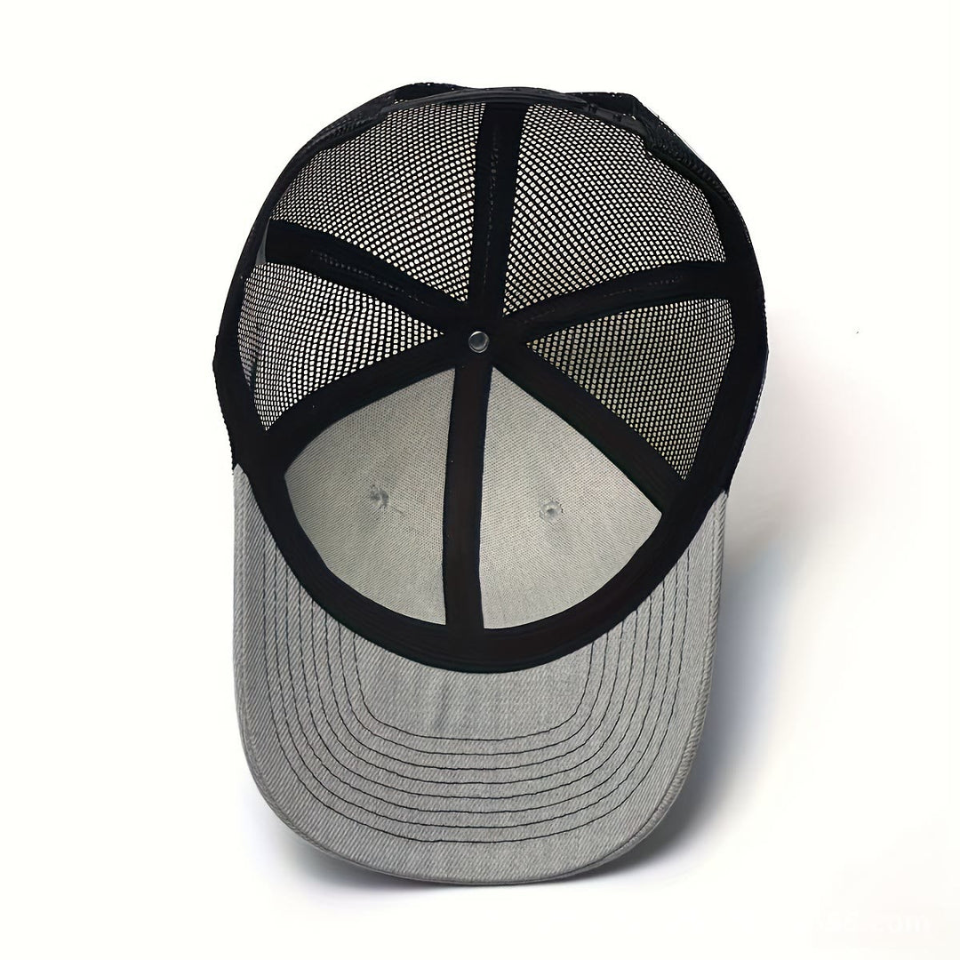 Casquette de camionneur ajustable pour homme avec drapeau géométrique à tête de cerf