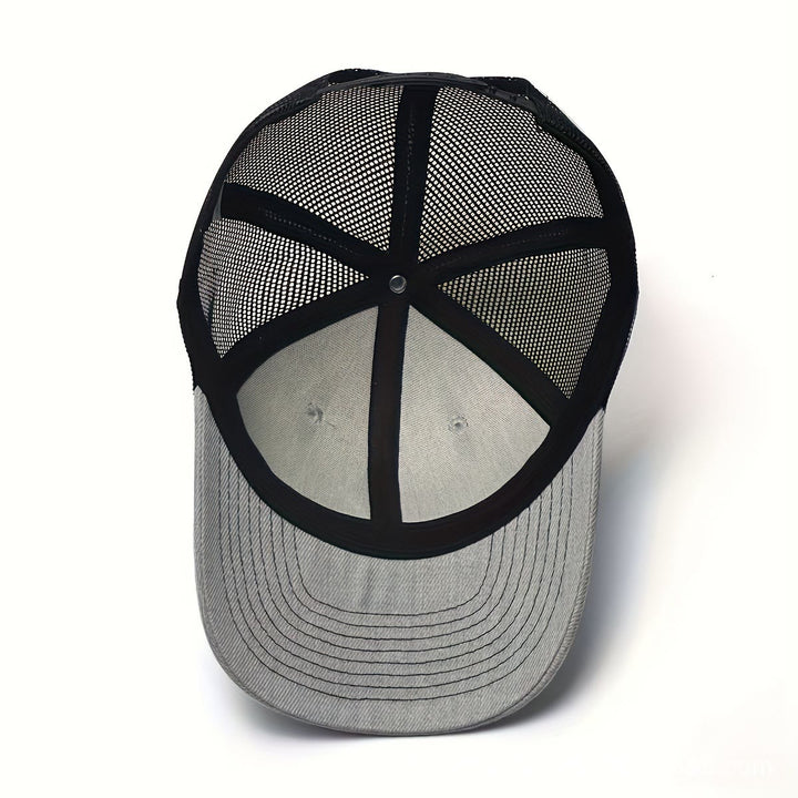 Casquette de camionneur ajustable pour homme avec drapeau géométrique à tête de cerf