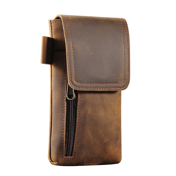 Sac banane magnétique multifonction en cuir pour téléphone