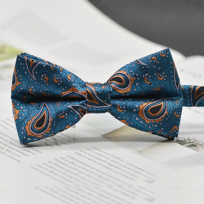 Nœud papillon élégant pour homme à motif cachemire vintage