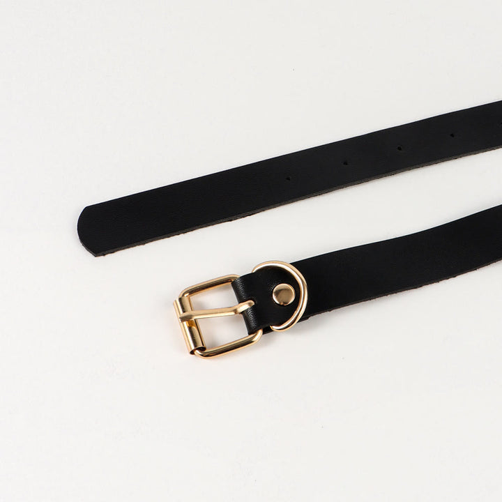 Ceinture à chaîne punk Ceinture en cuir à sept canapés