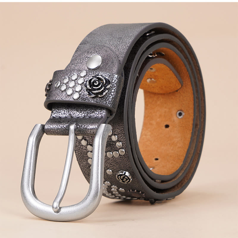 Ceinture à boucle ardillon style cowgirl western pour femme