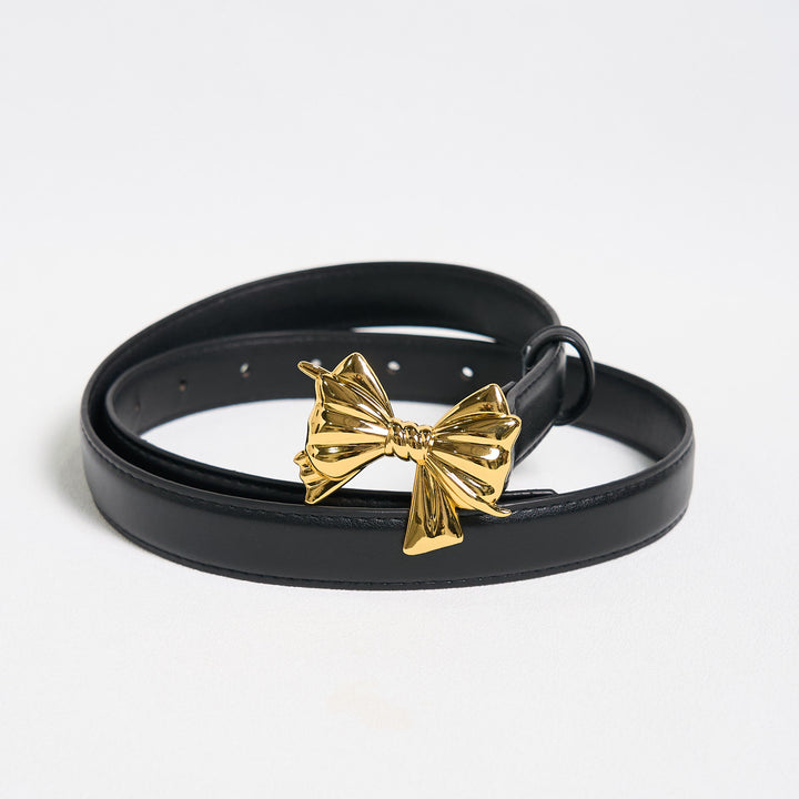 Ceinture en cuir à boucle nœud style cowgirl western pour femme